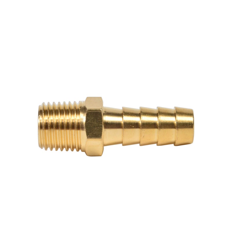 Sanpaint 2 Pack Brass Hose Fitting, Adapter, 3/8" Barb x 1/4" NPT Male Pipe - Image 5